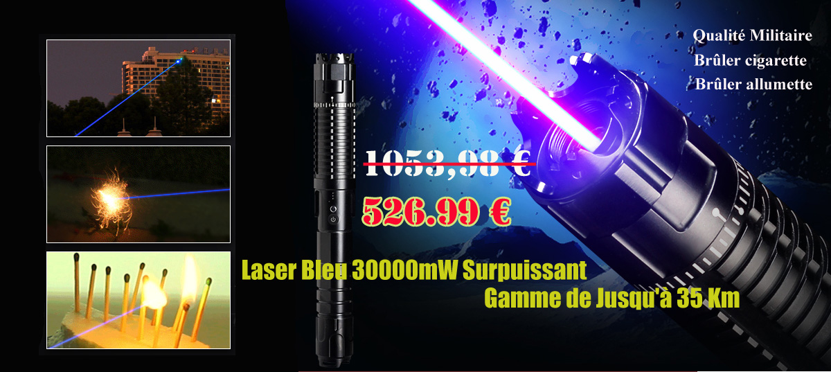  Laser 30000mw Azul Puissant